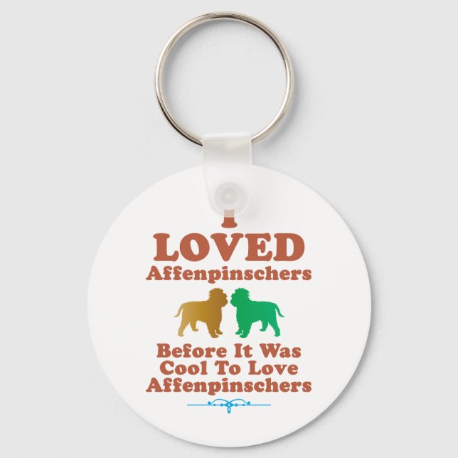 Affenpinscher Key Ring (Front)