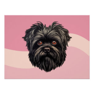 Affenpinscher Monkey Dog Affens Terrier Poster