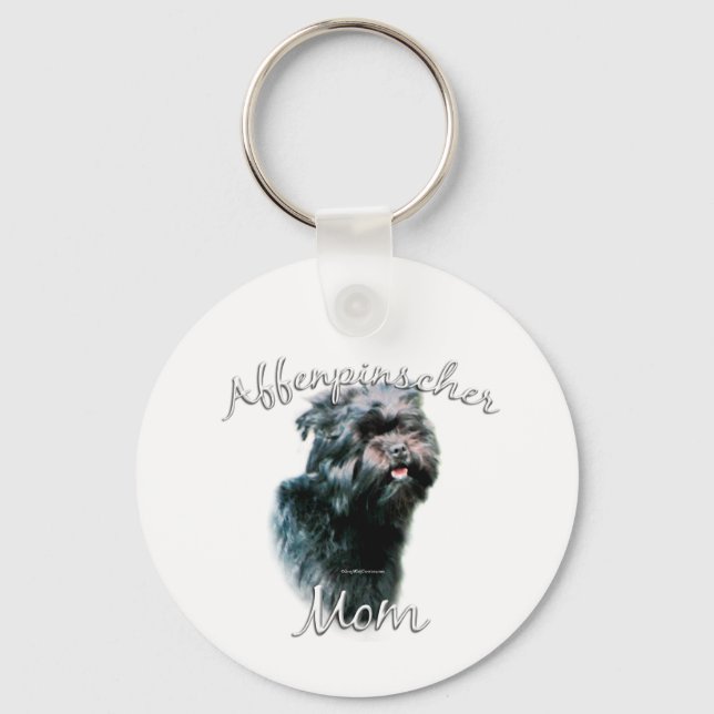 Affenpinscher Mum 2 Key Ring (Front)