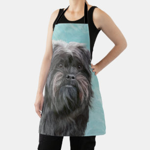 Affenpinscher Painting - Cute Original Dog Art Apron