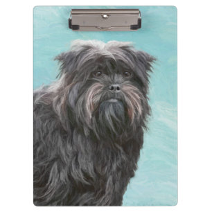 Affenpinscher Painting - Cute Original Dog Art Clipboard