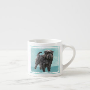 Affenpinscher Painting - Cute Original Dog Art Espresso Cup