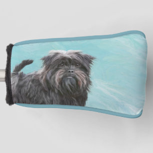 Affenpinscher Painting - Cute Original Dog Art Golf Head Cover