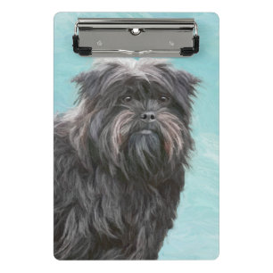 Affenpinscher Painting - Cute Original Dog Art Mini Clipboard