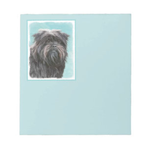 Affenpinscher Painting - Cute Original Dog Art Notepad