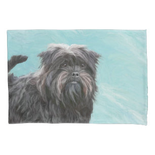 Affenpinscher Painting - Cute Original Dog Art Pillowcase