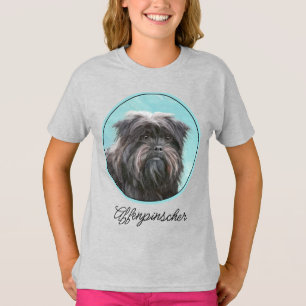 Affenpinscher Painting - Cute Original Dog Art T-S T-Shirt