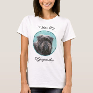 Affenpinscher Painting - Cute Original Dog Art T-Shirt