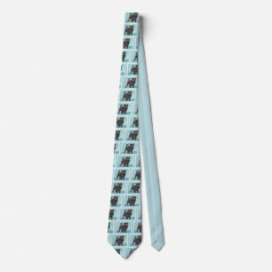 Affenpinscher Painting - Cute Original Dog Art Tie