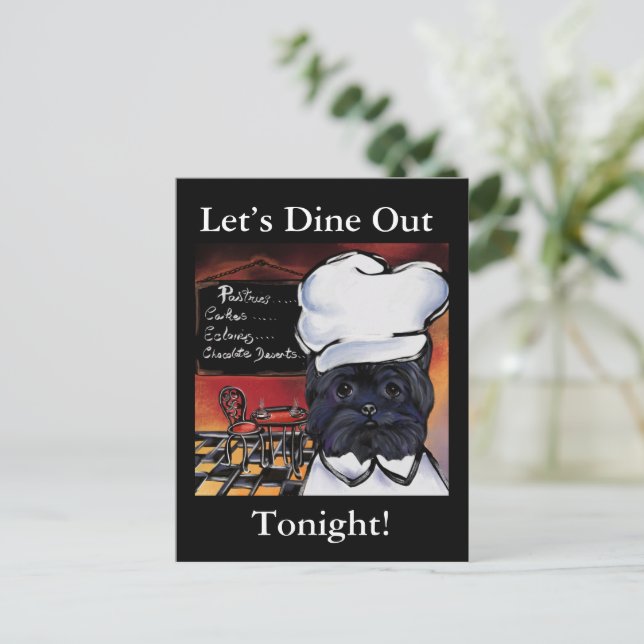 AFFENPINSCHER         POSTCARD (Standing Front)