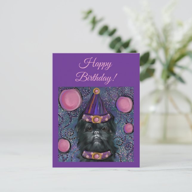 Affenpinscher Postcard (Standing Front)