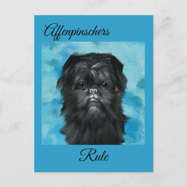 Affenpinscher Postcard (Front)