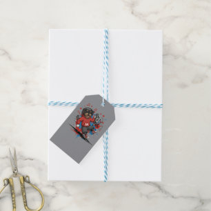 Affenpinscher Rock Star Singer Musical Podcast Art Gift Tags