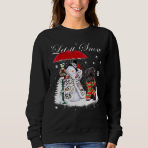 Affenpinscher Santa Dog Christmas Snowman Xmas Paj Sweatshirt