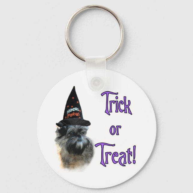Affenpinscher Trick Key Ring (Front)