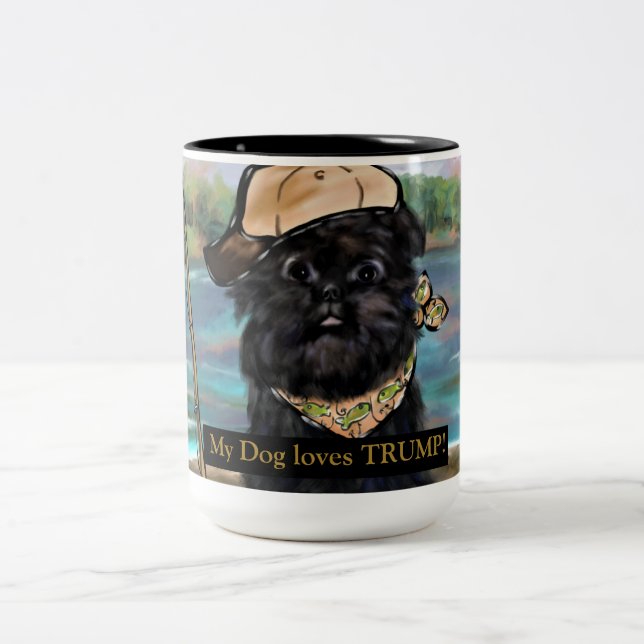 Affenpinscher  Two-Tone coffee mug (Center)