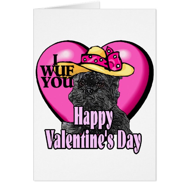 Affenpinscher Valentines Day (Front)