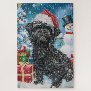 Affenpinscher Winter Wonderland Christmas Joy Jigsaw Puzzle