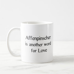 affenpinscher word coffee mug