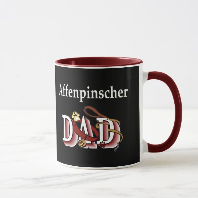 Affenpinshcer Dad Mug (Right)