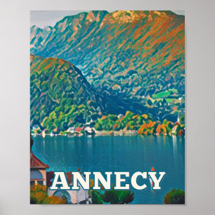 Affiche Annecy Photo Vintage  Poster