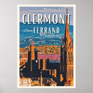 Affiche Clermont-Ferrand Photo Vintage  Poster