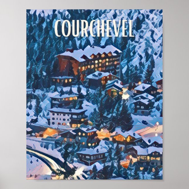 Affiche Courchevel Station de ski  Poster (Front)