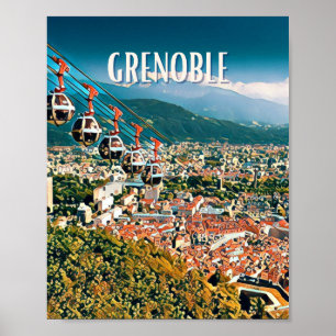 Affiche Grenoble Photo Vintage  Poster