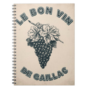 Affiche Le bon vin de Gaillac Notebook