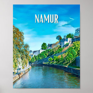 Affiche Namur Belgique Photo Vintage  Poster