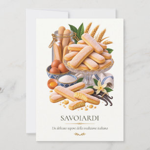 Affiche Savoiardi – Vintage Italian Dessert Invitation