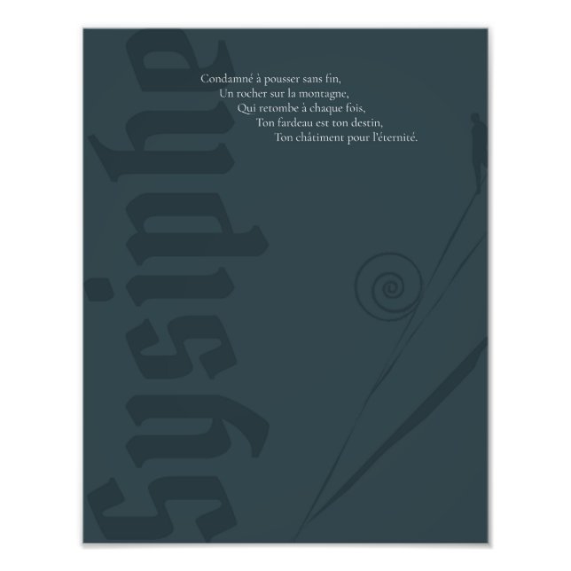 Affiche Sisyphe Photo Print (Front)