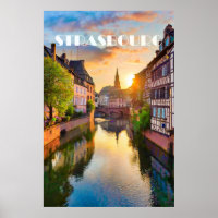 Affiche Strasbourg Photo Vintage