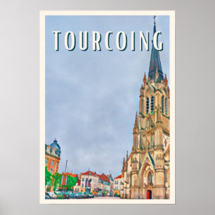 Affiche Tourcoing Photo Vintage  Poster