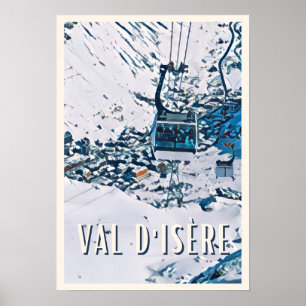 Affiche Val d'Isère Station de ski  Poster