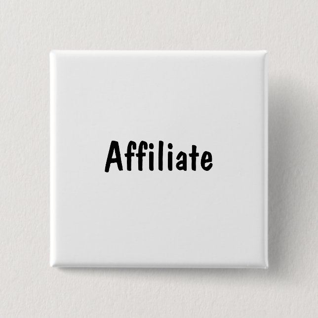 Affiliate 15 Cm Square Badge (Front)