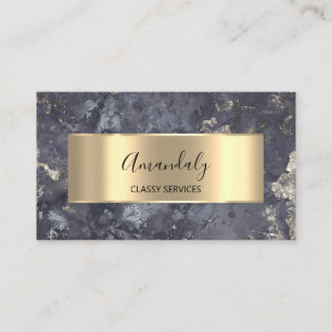 Affiliate Marketing Consulting Gold Grey Grungy Business Card