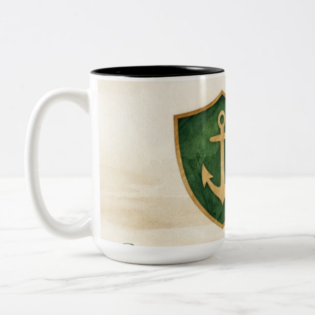 Affirmation for Anger - Calmness Bible Verse Two-Tone Coffee Mug (Left)