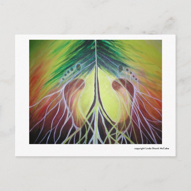 Affirmation for being right where you need to be postcard (Front)