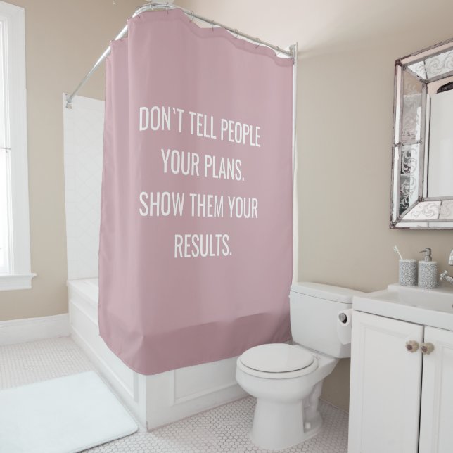 Affirmation Motivational Interior Home Glitter Shower Curtain (In Situ)