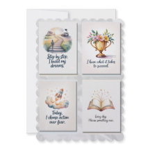 Affirmation Positivity Cards with 8 Positive Quote