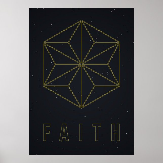 Affirmation poster Have faith and accept yourself  (Front)