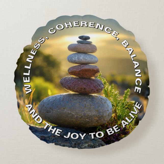 Affirmation Round Pillow (Front)
