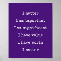Affirmation Self-Worth Encouragement You Matter