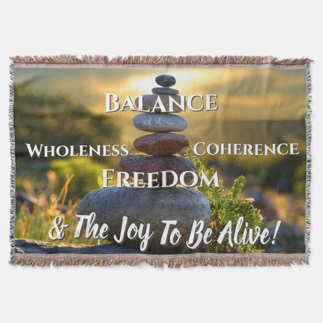 Affirmation  throw blanket (Front)