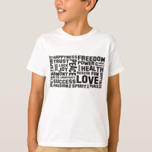 affirmations black - background clear T-Shirt