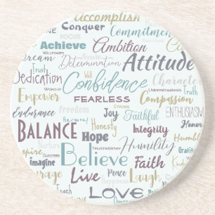 Affirmations coaster
