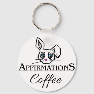 Affirmations Coffee Key Chain
