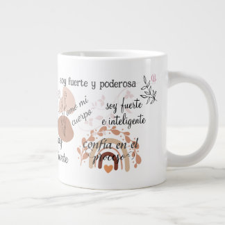 Affirmations coffee mug spanish