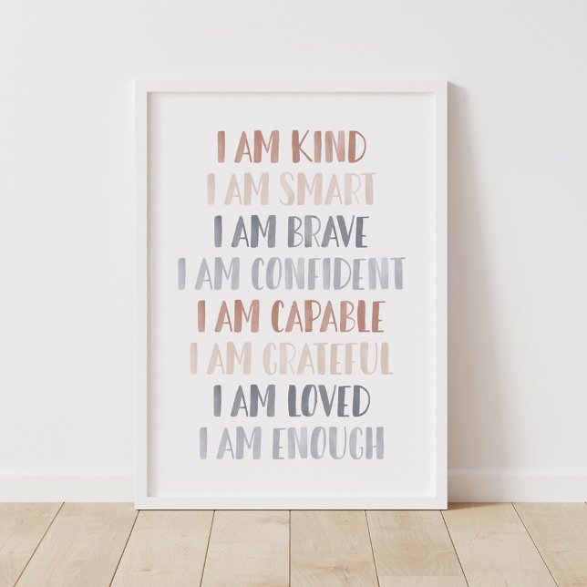 Affirmations for Kids Boho Nursery Decor (Creator Uploaded)